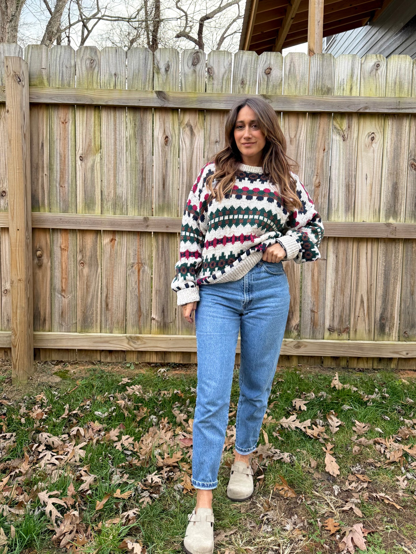 Vintage Gulf Traders Winter Sweater (L, shown on a size 6)