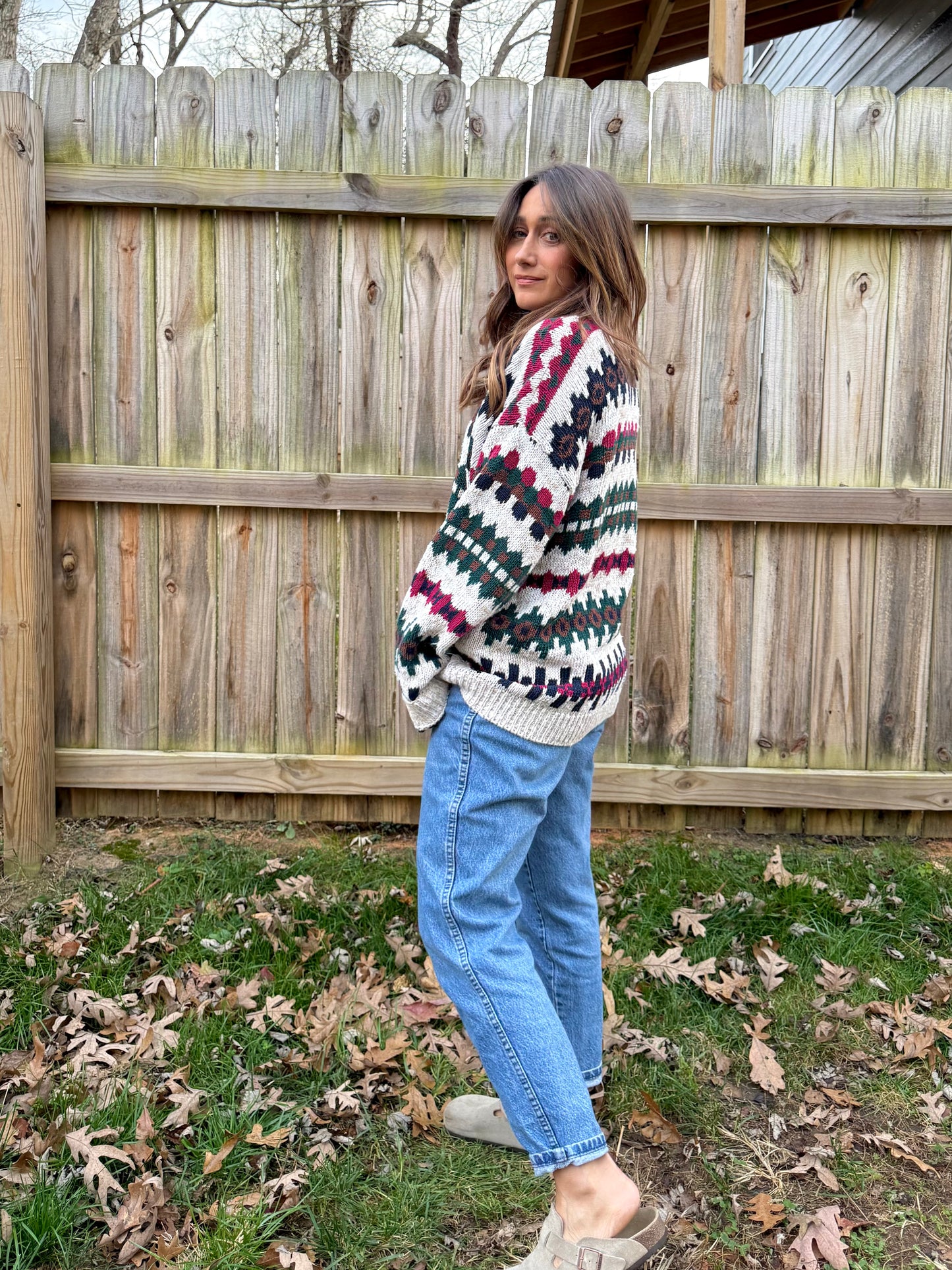 Vintage Gulf Traders Winter Sweater (L, shown on a size 6)