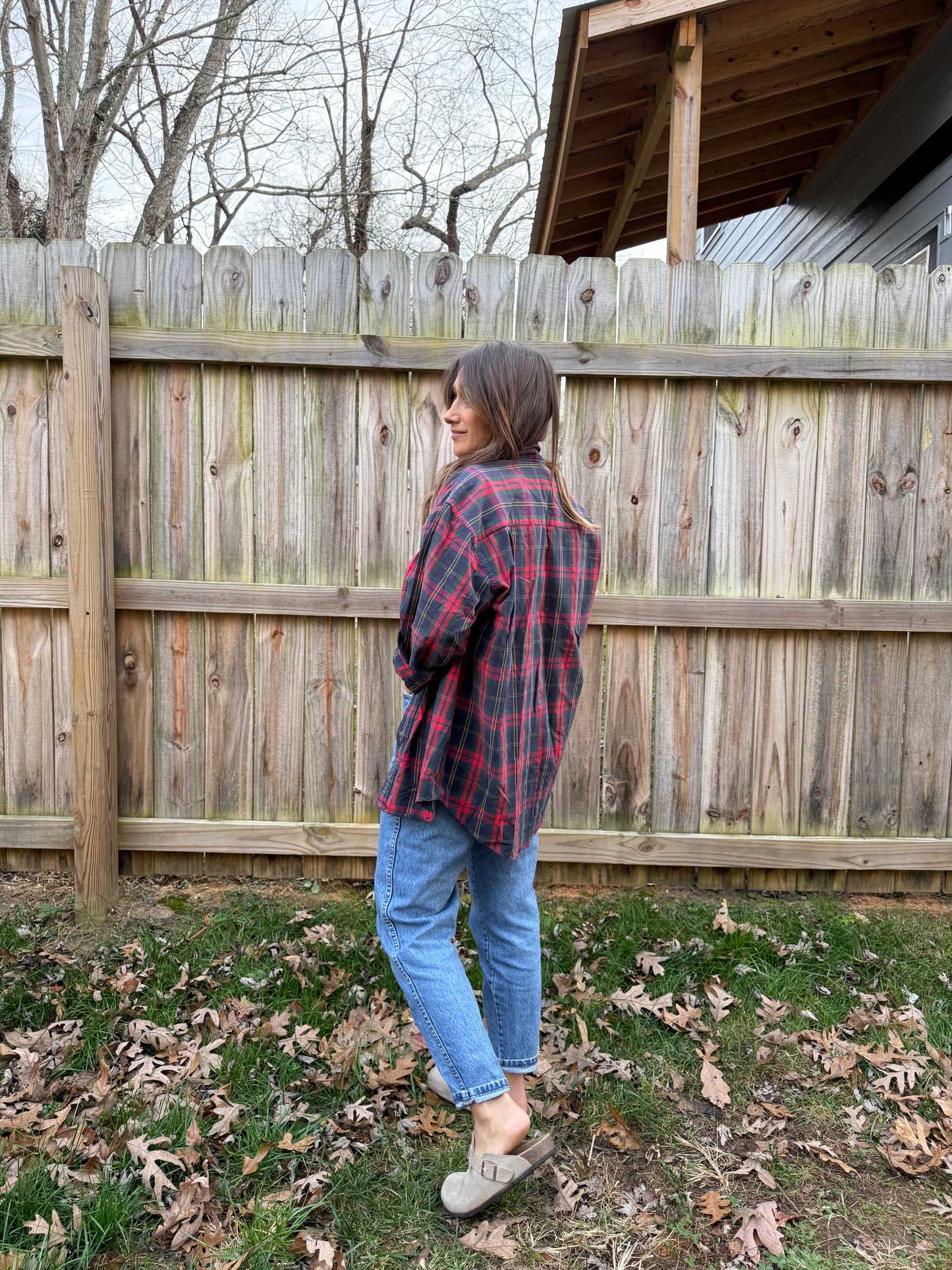 Vintage Made-in-USA Tartan Button-Down (Oversized Fit)