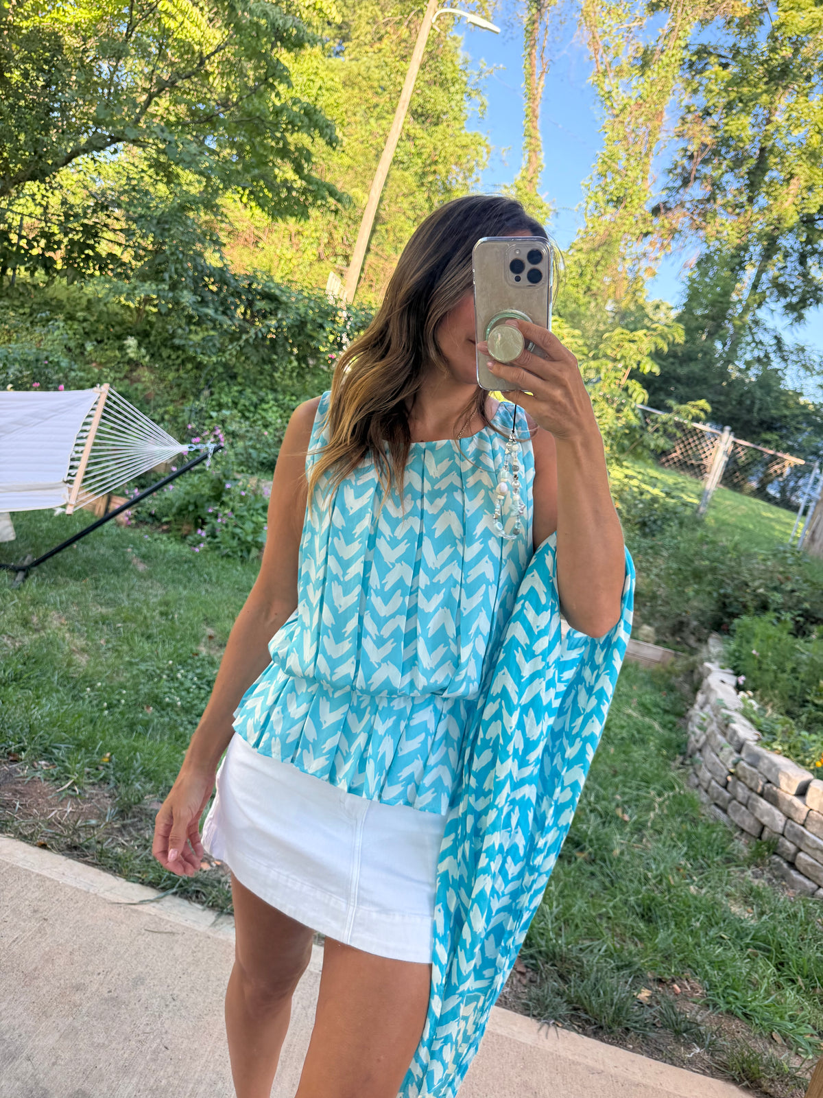 Doncaster 100% Silk Scarf Blouse — $52