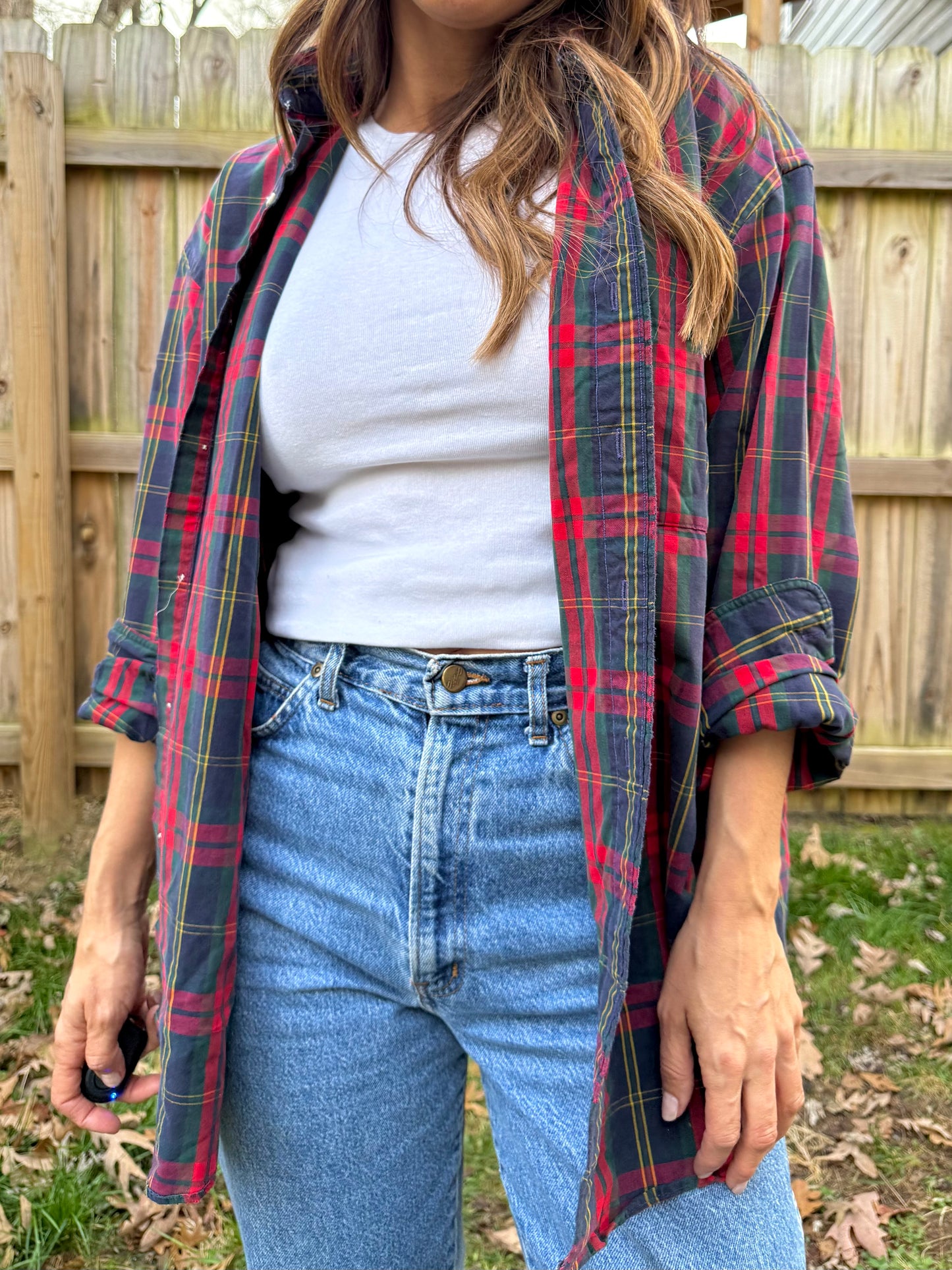 Vintage Made-in-USA Tartan Button-Down (Oversized Fit)