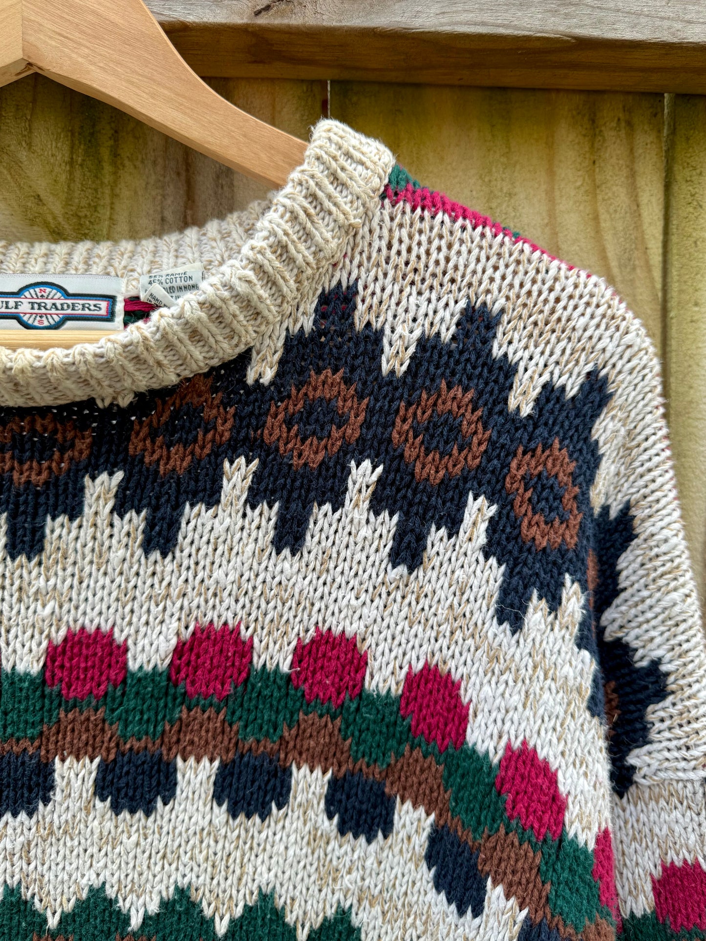 Vintage Gulf Traders Winter Sweater (L, shown on a size 6)