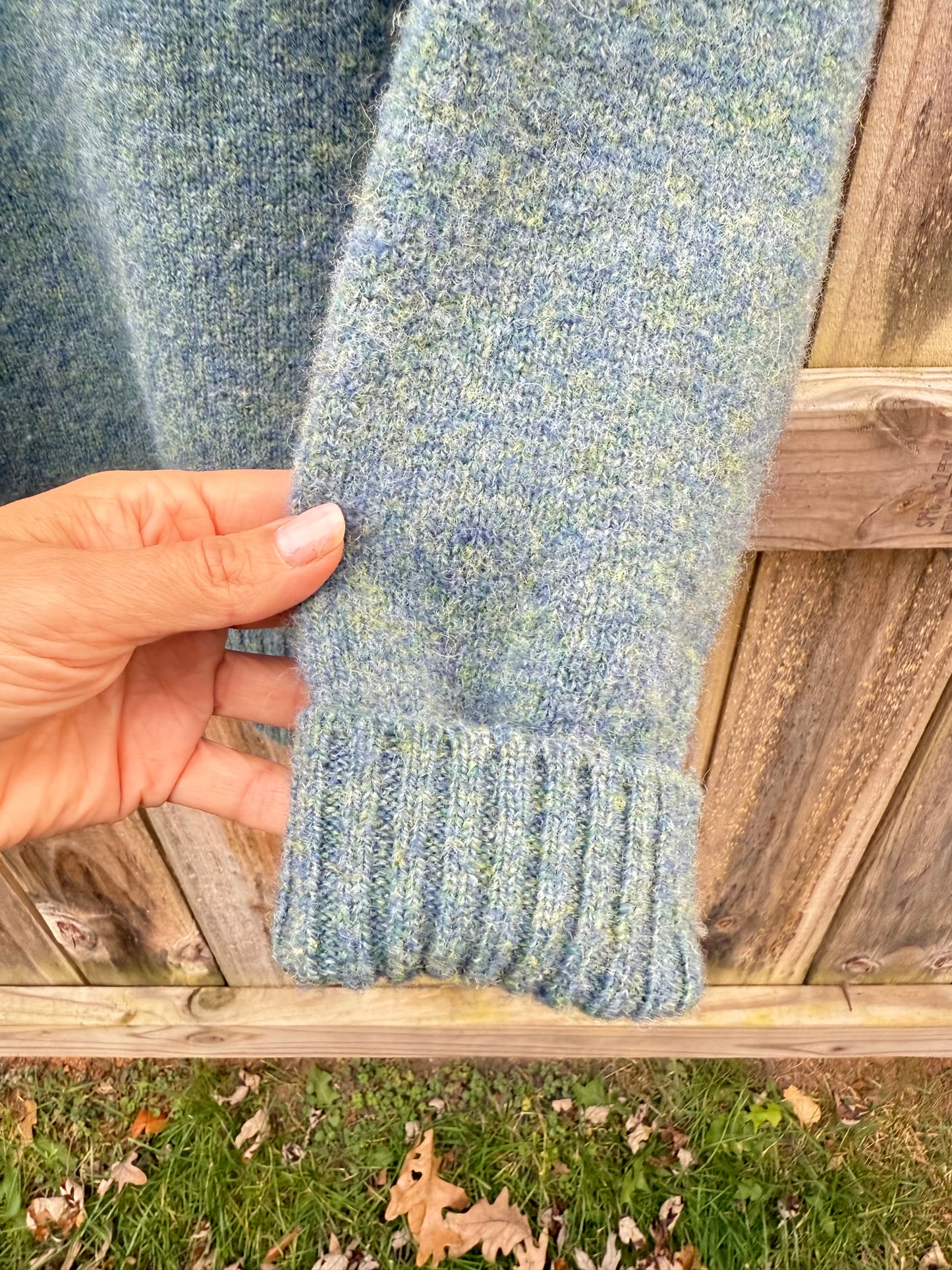 BEN SILVER SHETLAND WOOL SWEATER — Made in Scotland