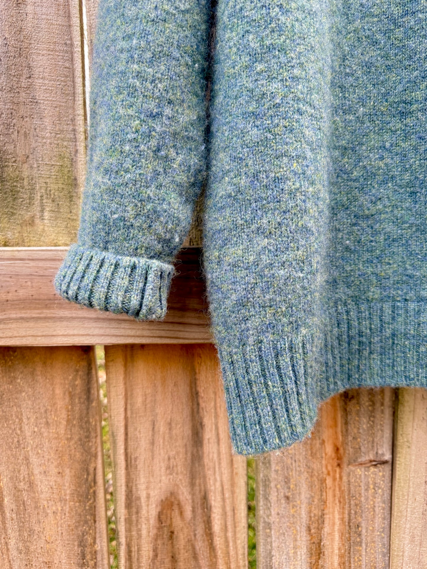 BEN SILVER SHETLAND WOOL SWEATER — Made in Scotland