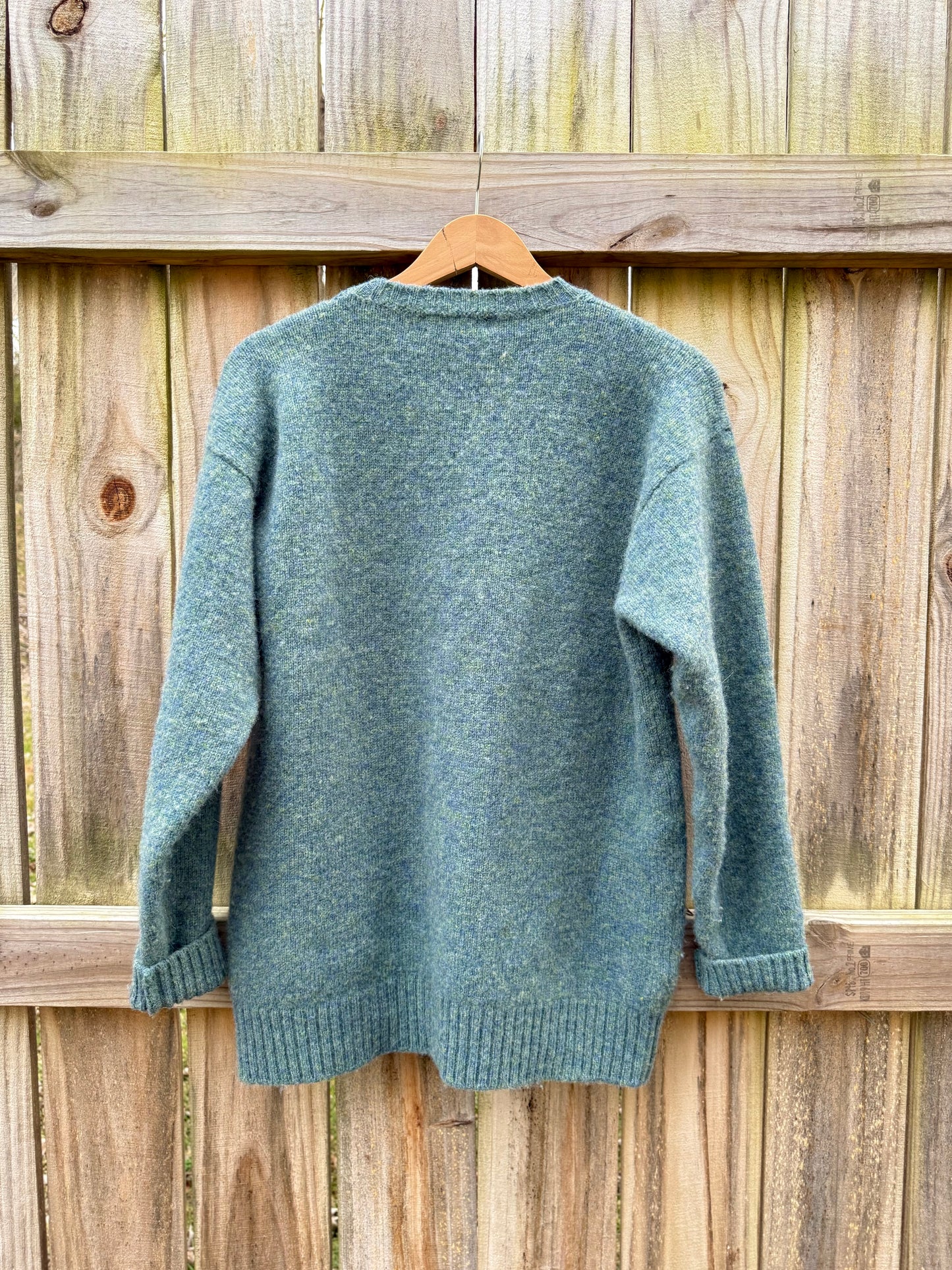 BEN SILVER SHETLAND WOOL SWEATER — Made in Scotland