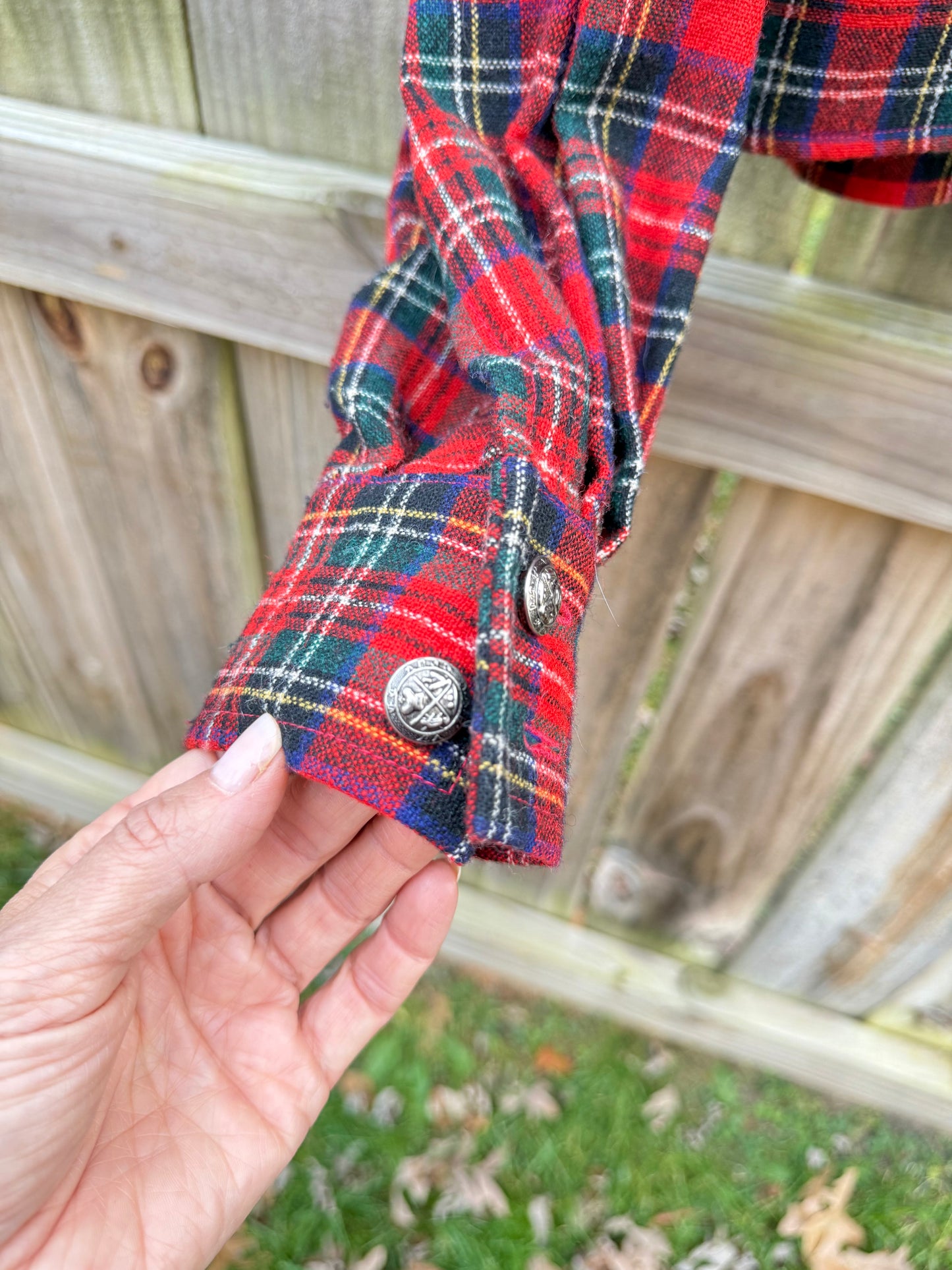 Reworked Vintage Tartan Wool Top — Sunday Honey Original