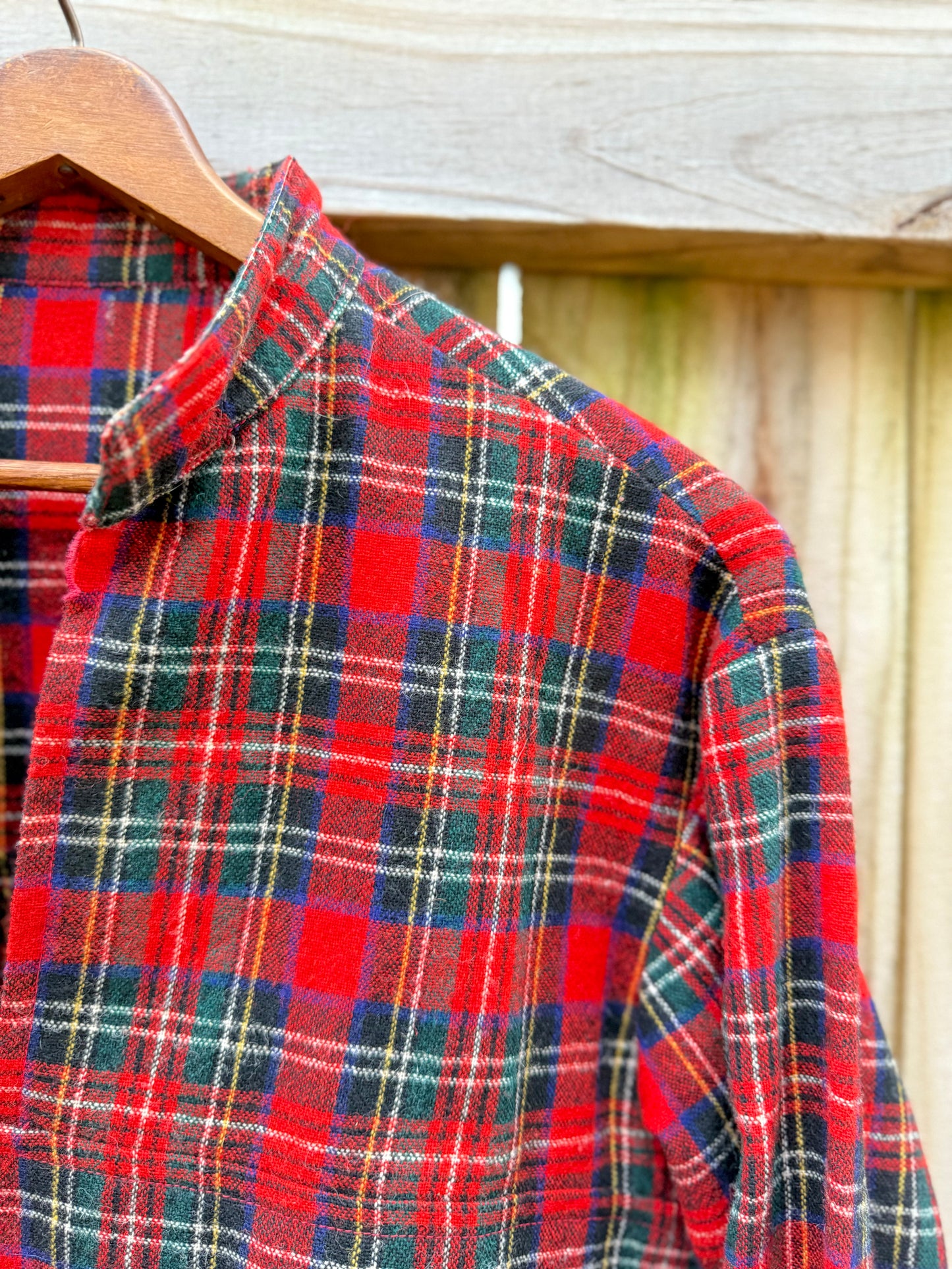 Reworked Vintage Tartan Wool Top — Sunday Honey Original