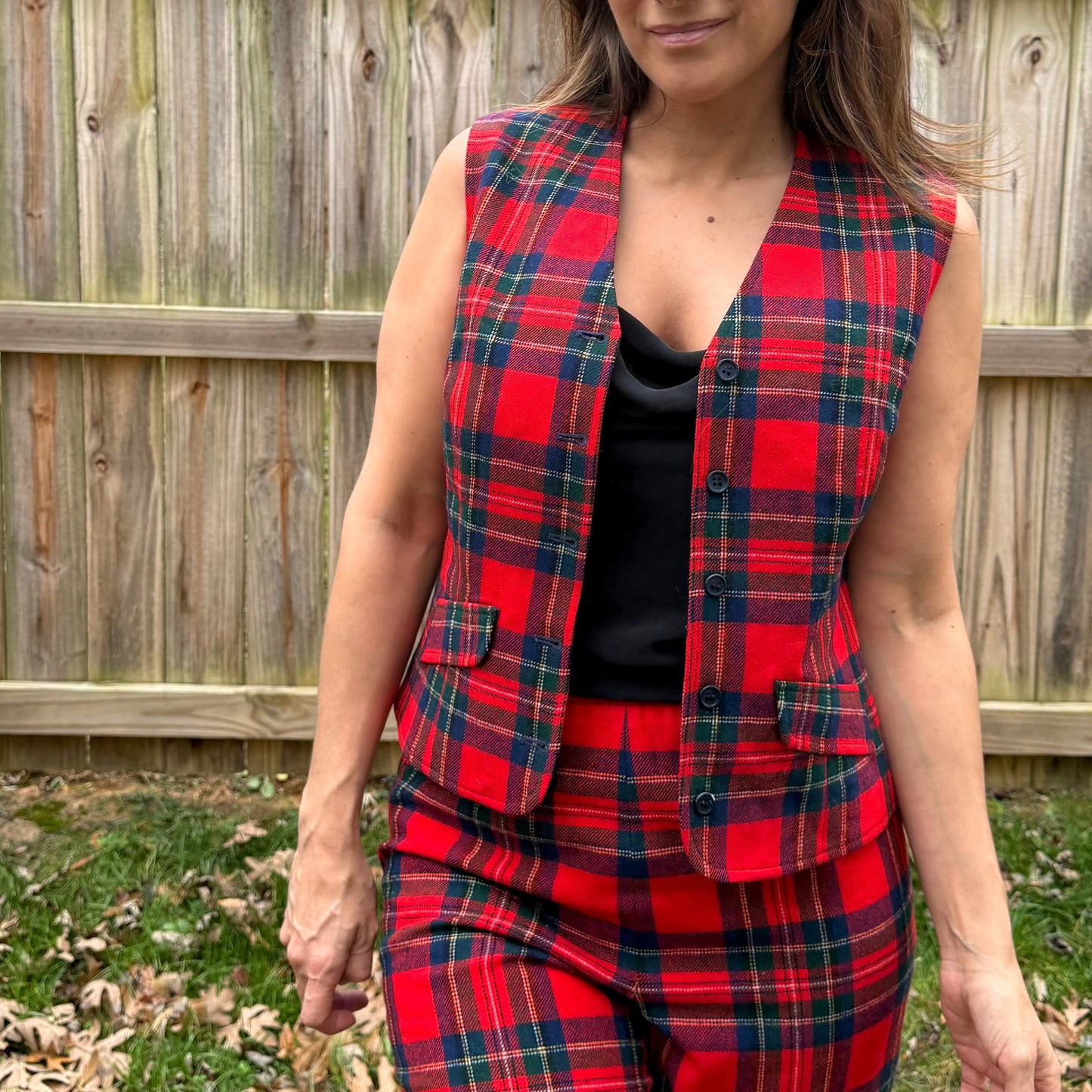 Vintage Pendleton Tartan Wool Vest