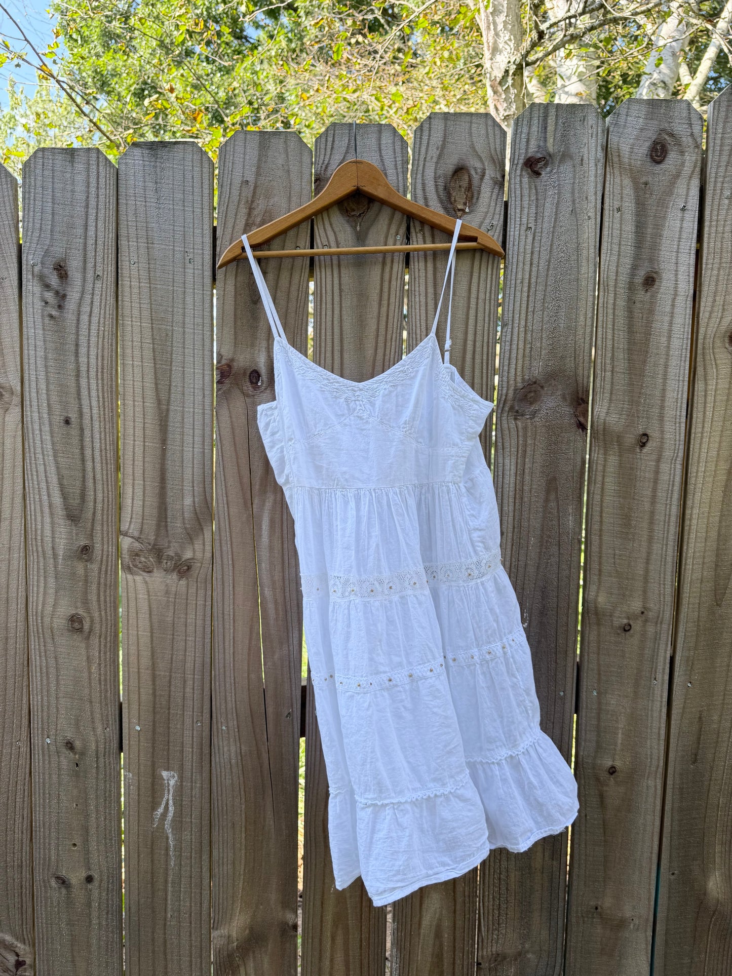 White Eyelet Sundress — Coastal Cowboy / 2000s Y2K