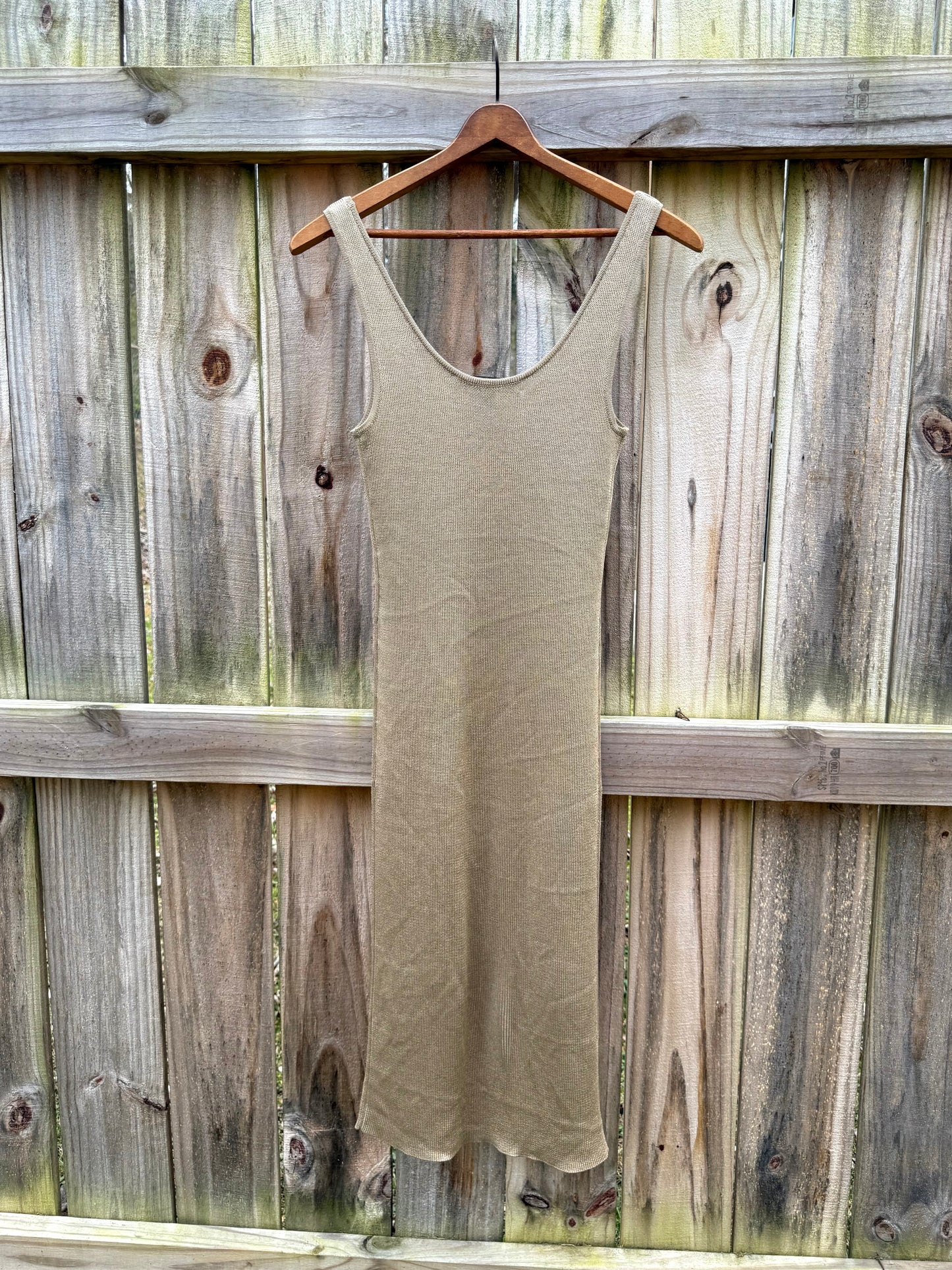 Ralph Lauren Black Label Ribbed Metallic Maxi (S) Gold