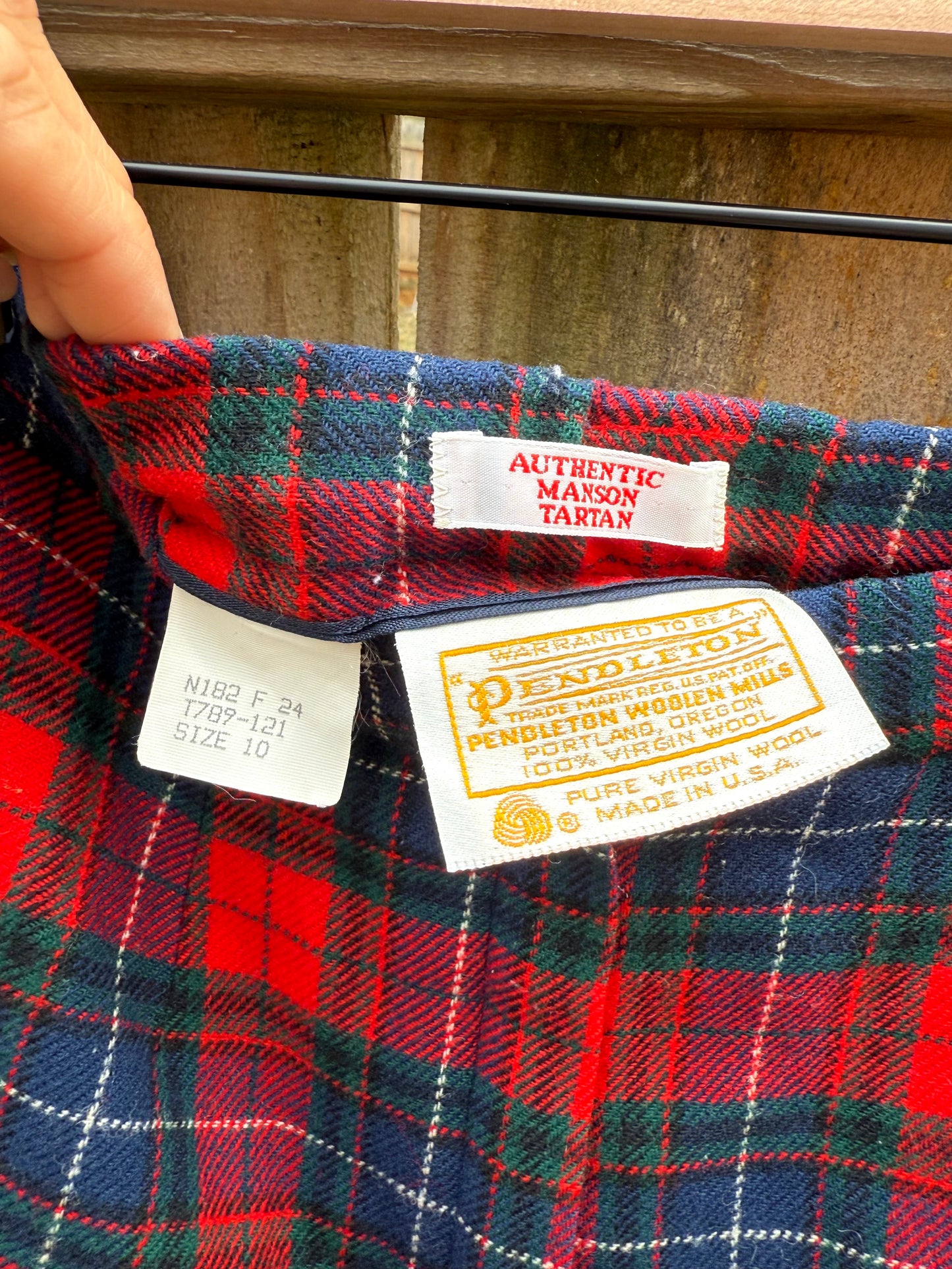 Pendleton Wool Tartan Pants (Authentic Manson Tartan)