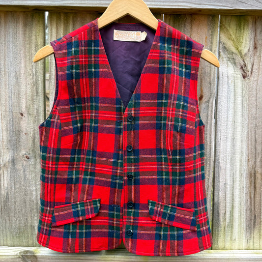 Vintage Pendleton Tartan Wool Vest