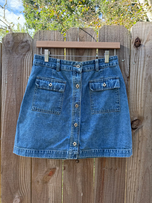 Vintage GAP Denim Skirt – 90s/00s Utility Style