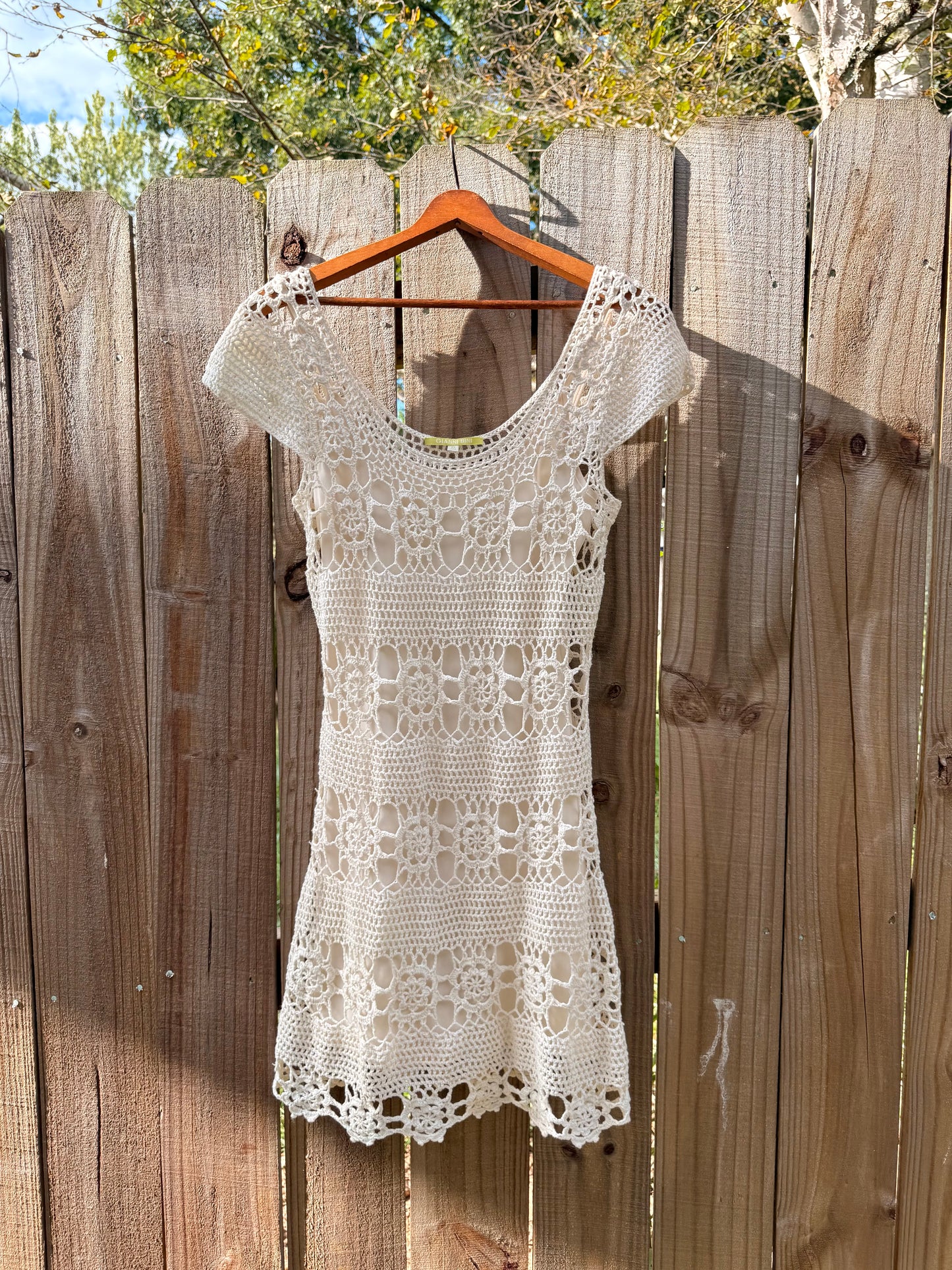 Vintage Crochet Mini Dress – Coastal Cowboy / Festival Energy