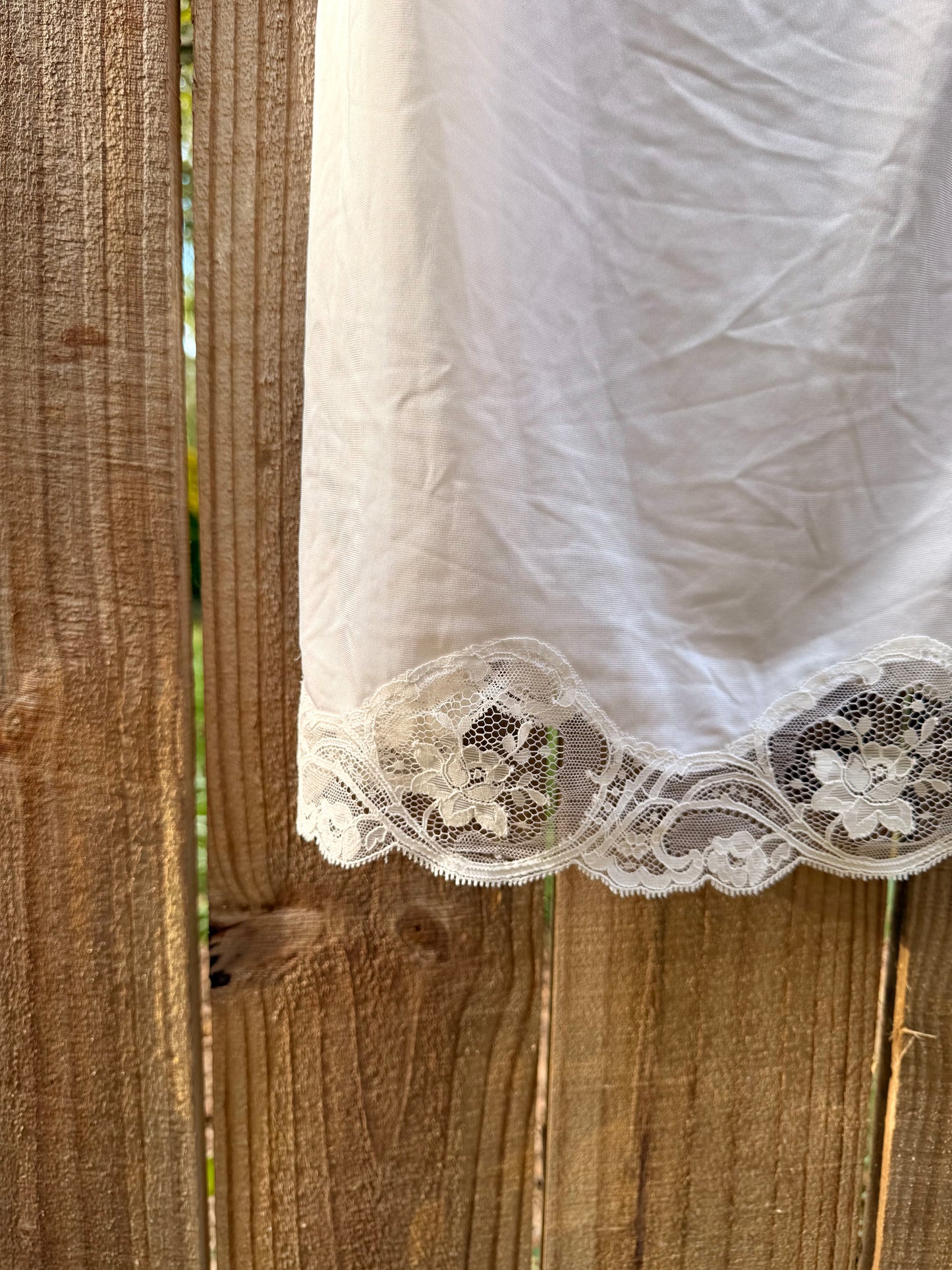 Vintage Ivory Lace Slip Dress