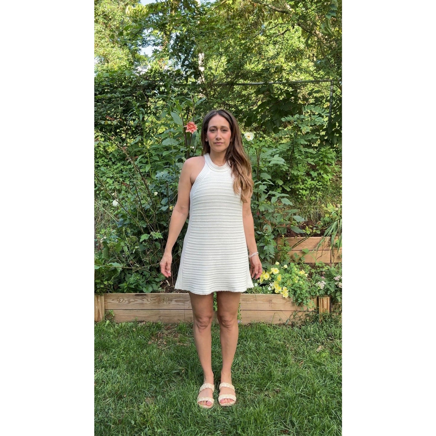 SUNDAY HONEY ORIGINAL — REWORKED COTTON KNIT MINI DRESS