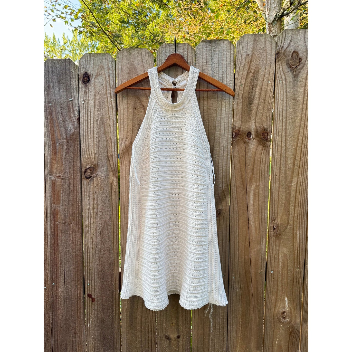 SUNDAY HONEY ORIGINAL — REWORKED COTTON KNIT MINI DRESS