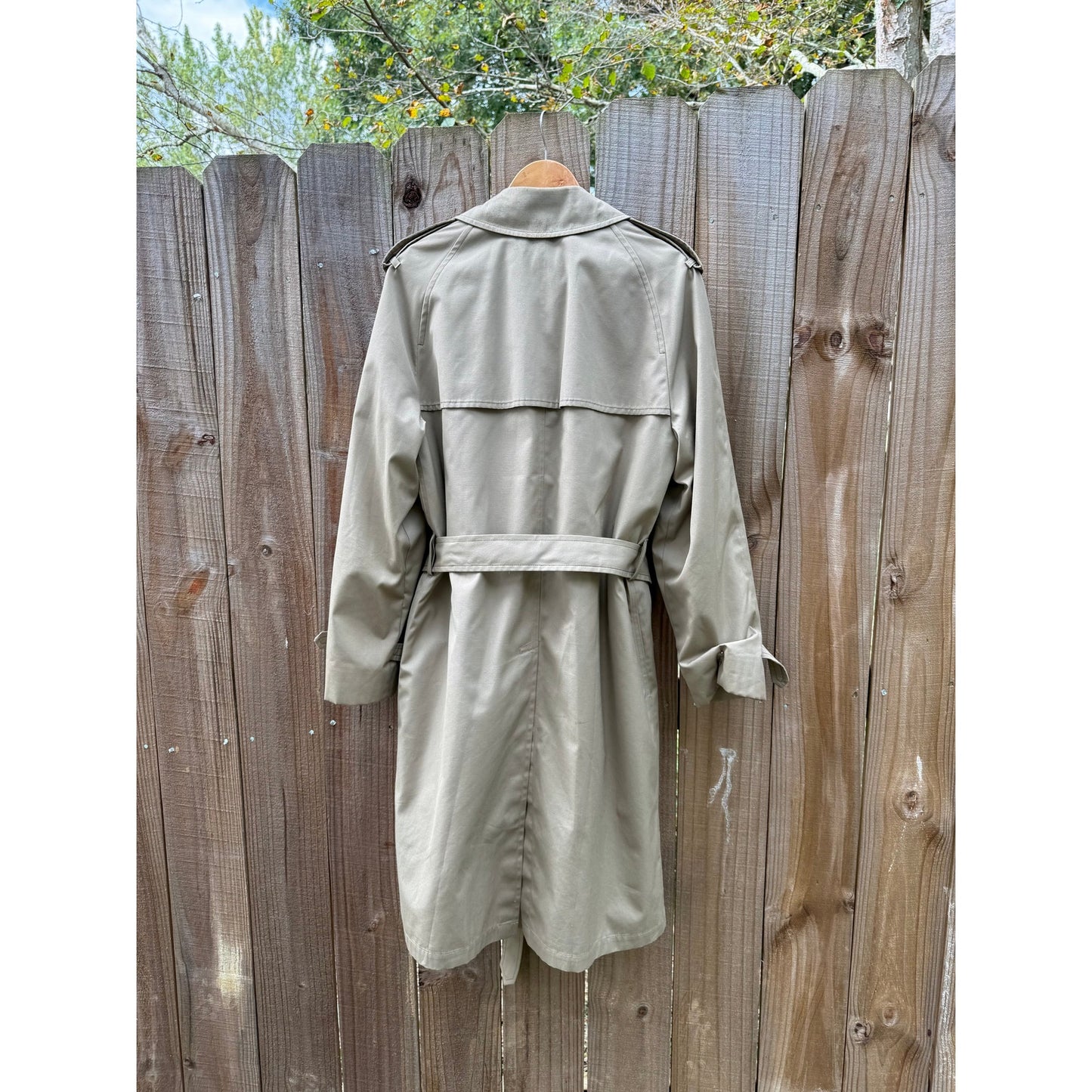 Vintage 90s London Fog Trench Coat - khaki