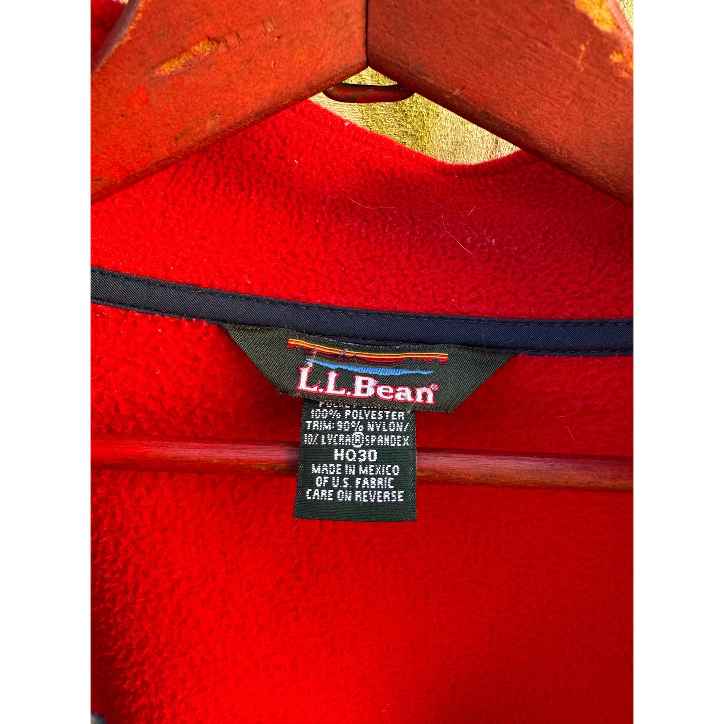 Red Fleece Zip Jacket / Classic Outdoor Layer / Minimal Zip-Up