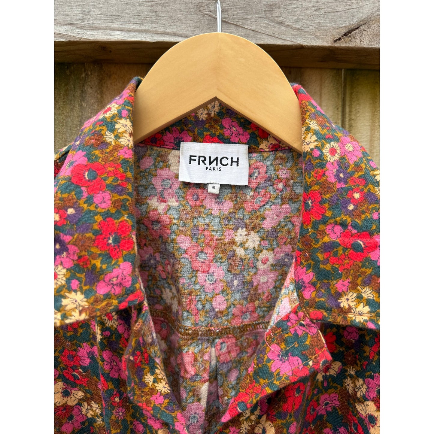 Floral Shirt Dress (FRNCH Paris), Size M