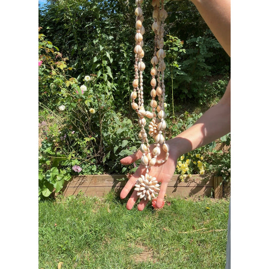 Vintage Shell Necklace Trio – Coastal Cowboy / Mermaidcore Statement