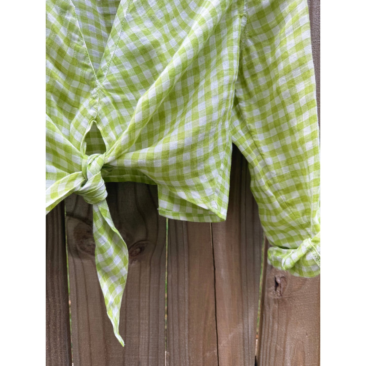 Sunday Honey Original Linen Gingham Top