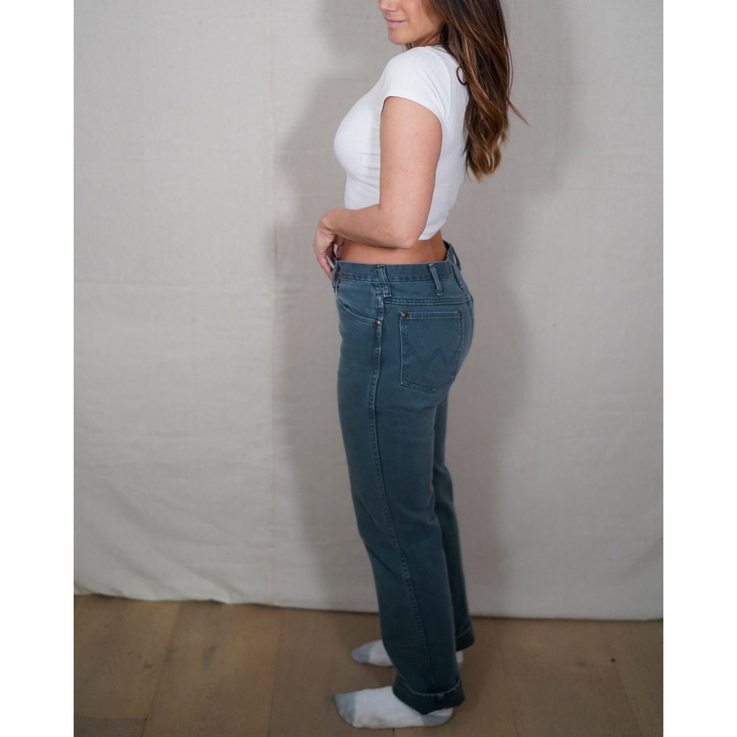 Wrangler Workwear Denim Slate Blue Canvas