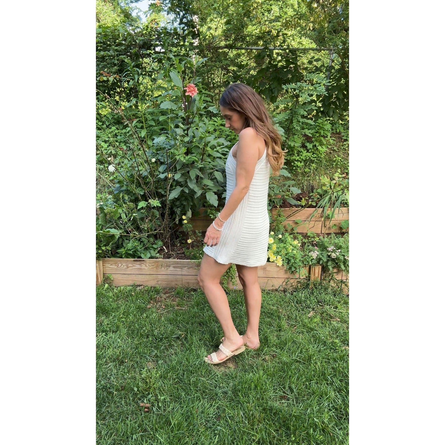 SUNDAY HONEY ORIGINAL — REWORKED COTTON KNIT MINI DRESS