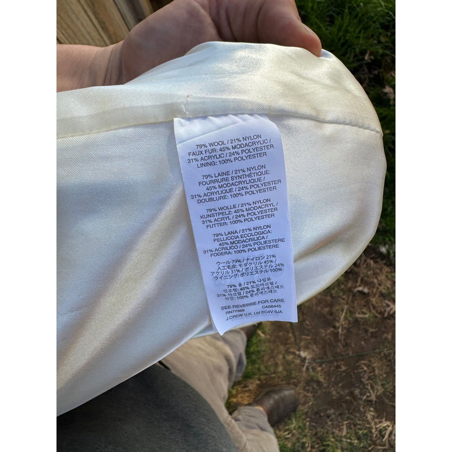 J.Crew Stadium Cloth Hooded Coat