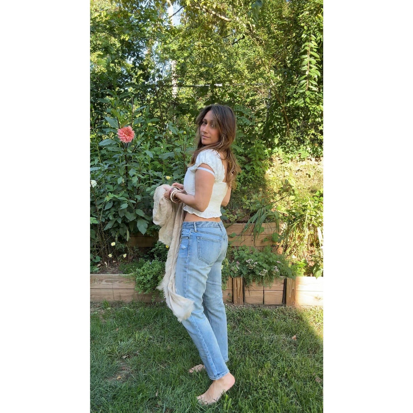 ABLE ‘The Slouch’ Distressed Denim