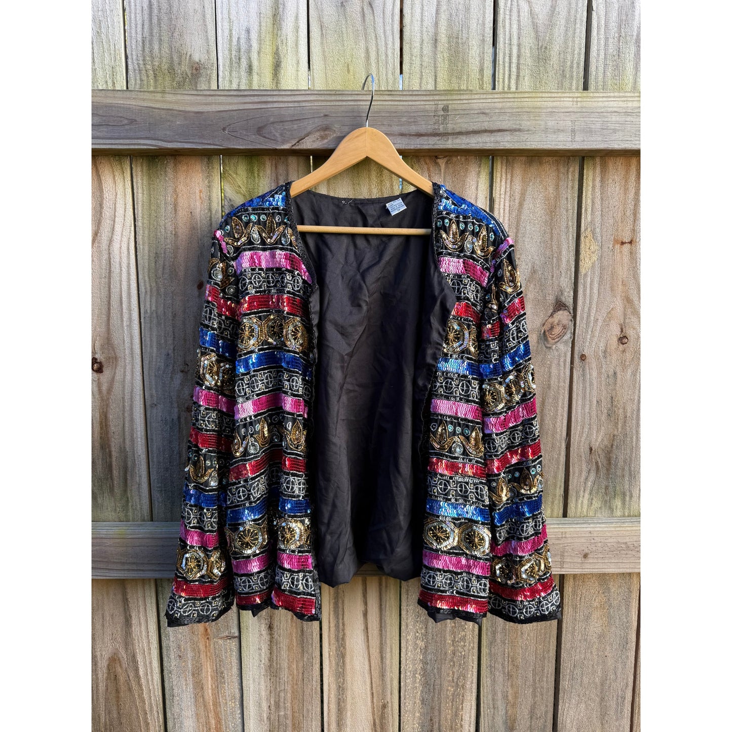 Vintage Silk Beaded Couture Jacket (80s/90s Runway Energy)