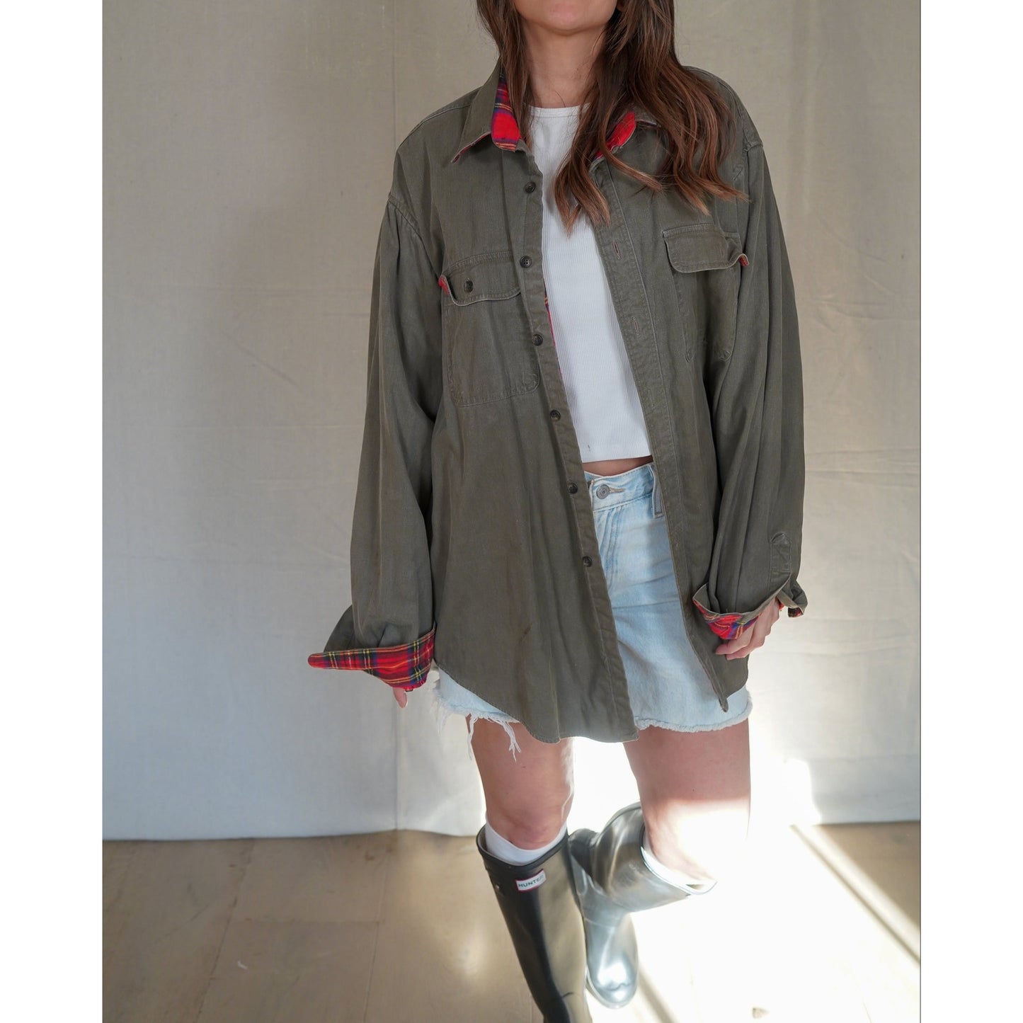 Vintage L.L. Bean Flannel-Lined Field Shirt Jacket