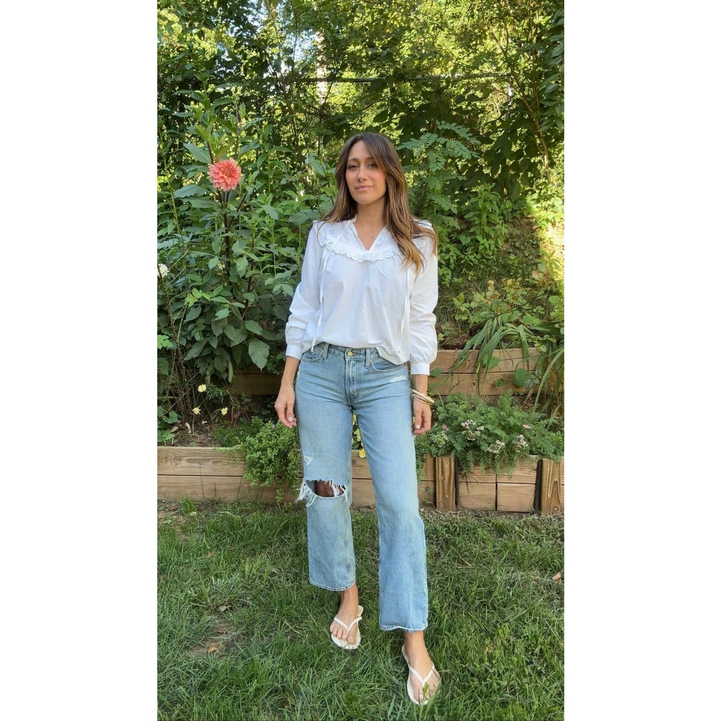 Rouje Paris Embroidered Blouse