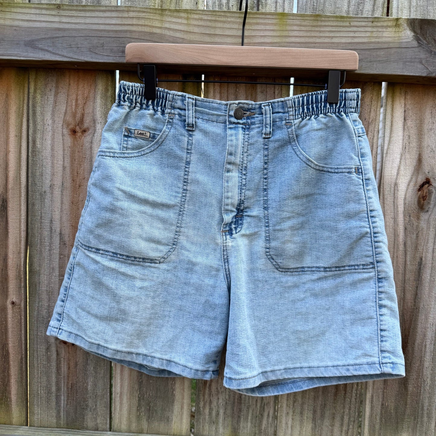 Lee High-Waist Elastic Back Denim Shorts