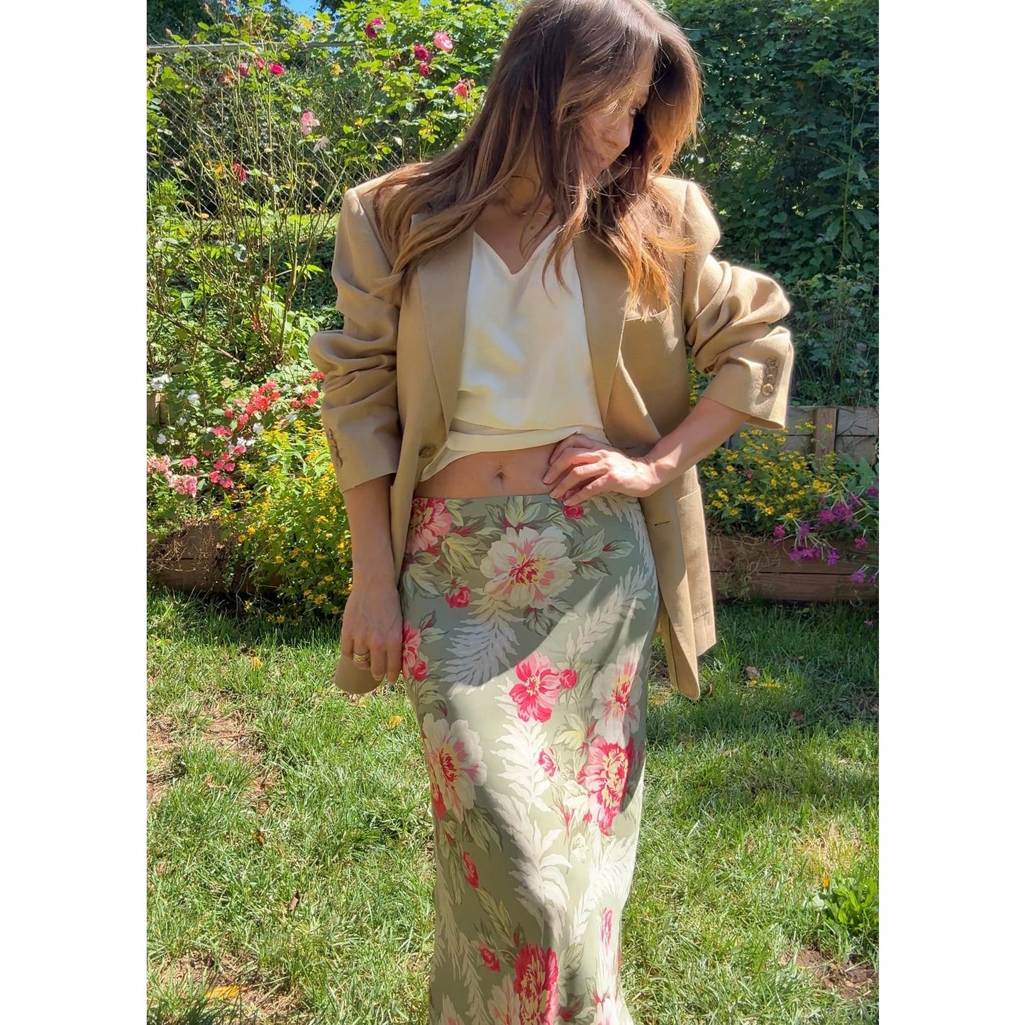 Slouchy Linen Borrowed Menswear Blazer