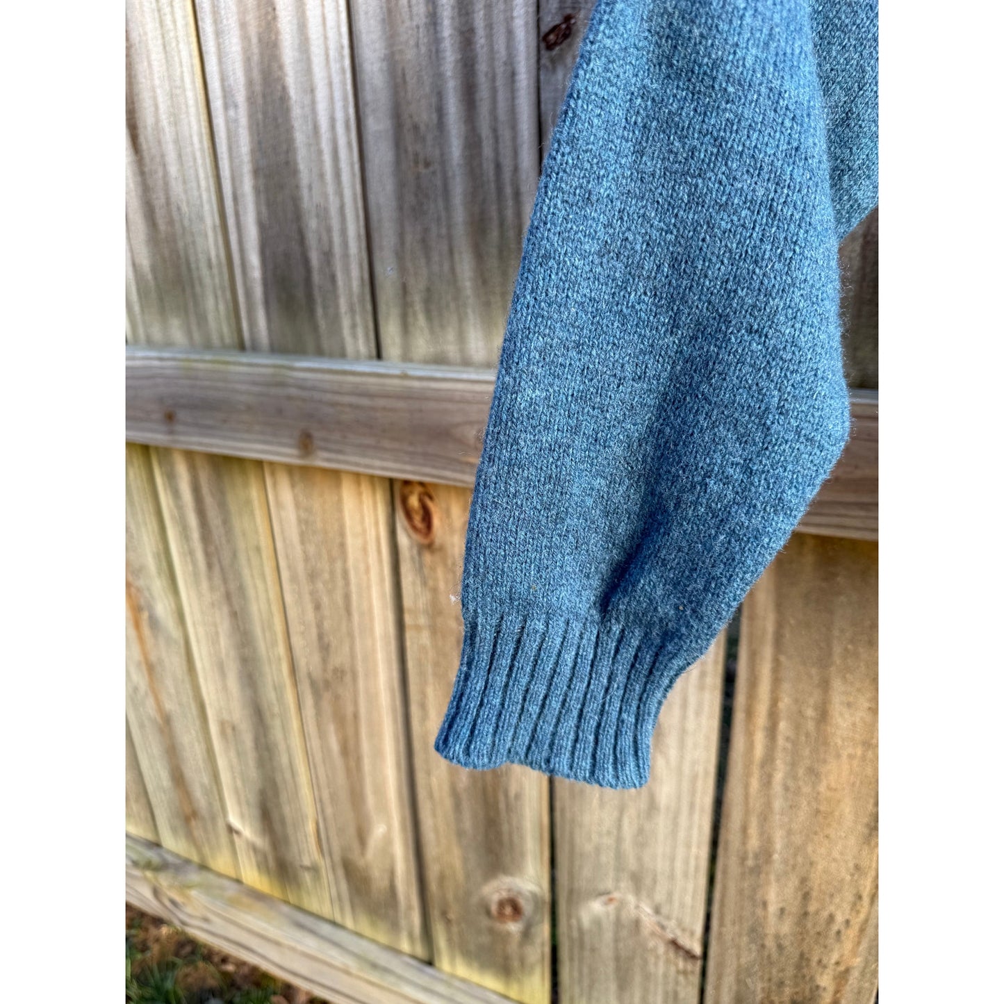 Andhurst Wool Blend Crewneck Sweater – Washed Blue – Size M (approx)