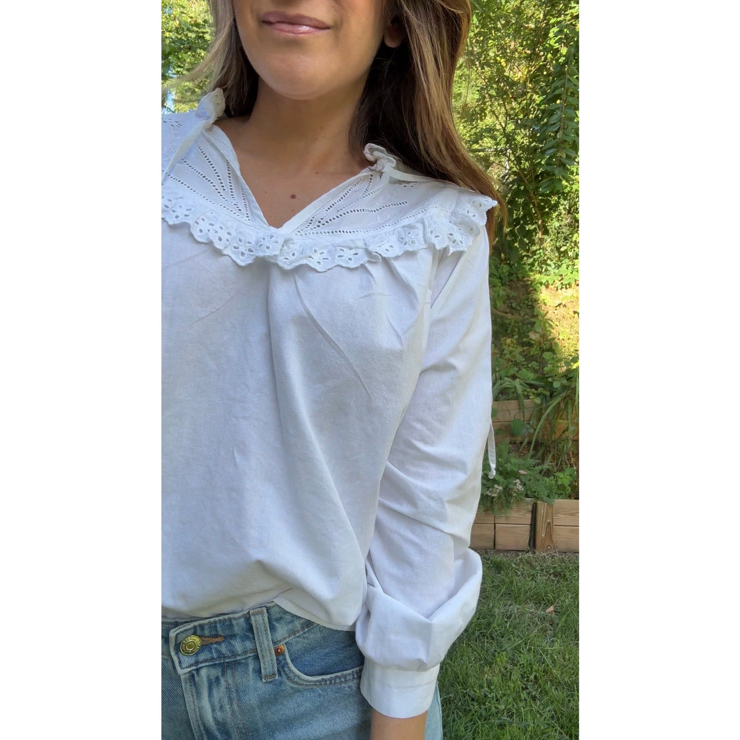 Rouje Paris Embroidered Blouse