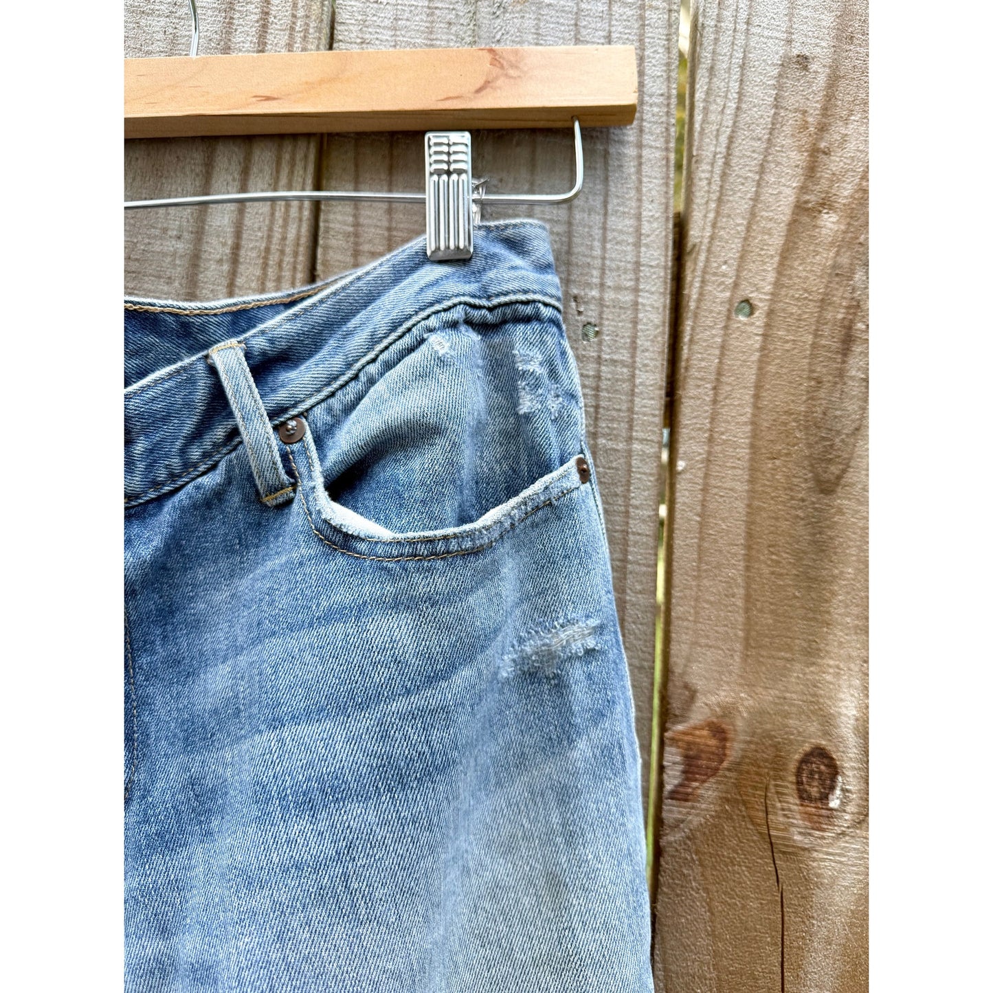 ABLE ‘The Slouch’ Distressed Denim