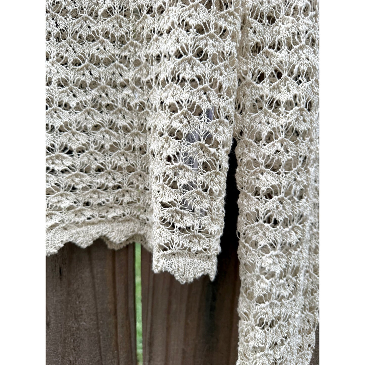 Crochet Sheer Knit Top