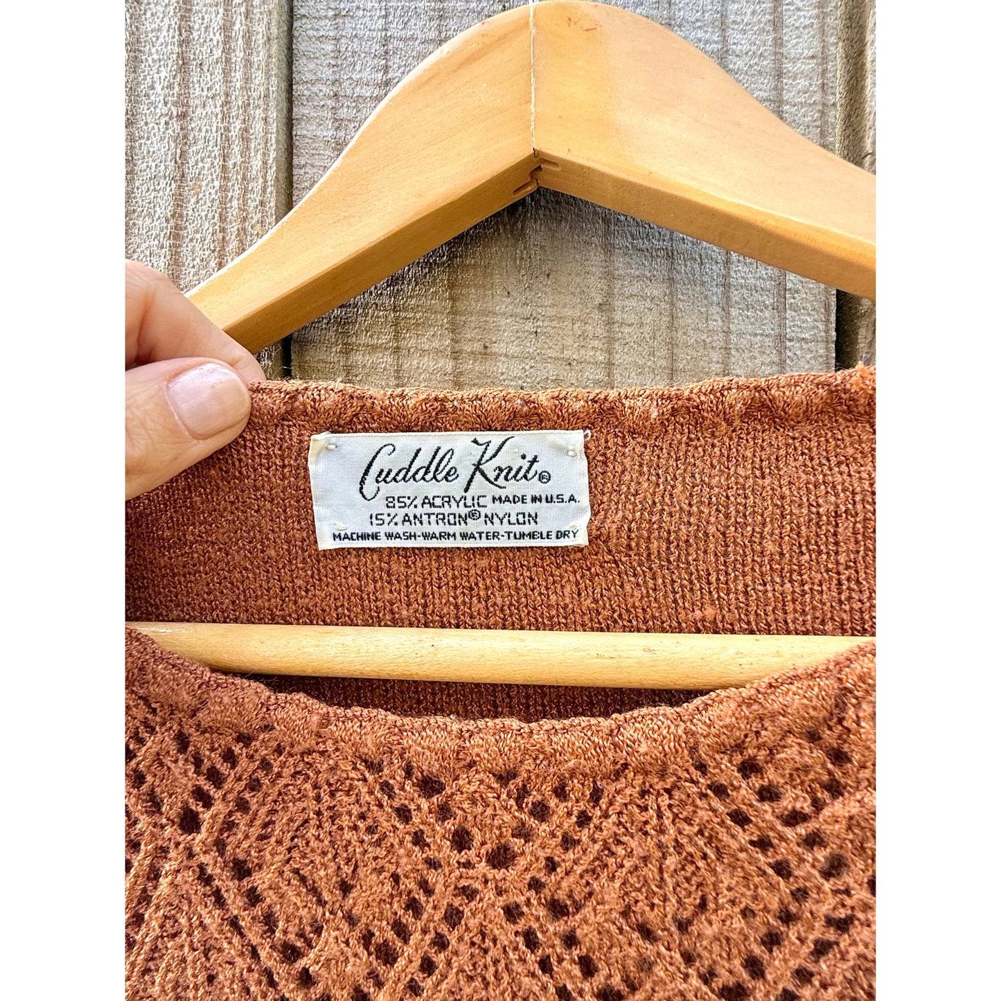 Vintage Cinnamon Knit Sweater