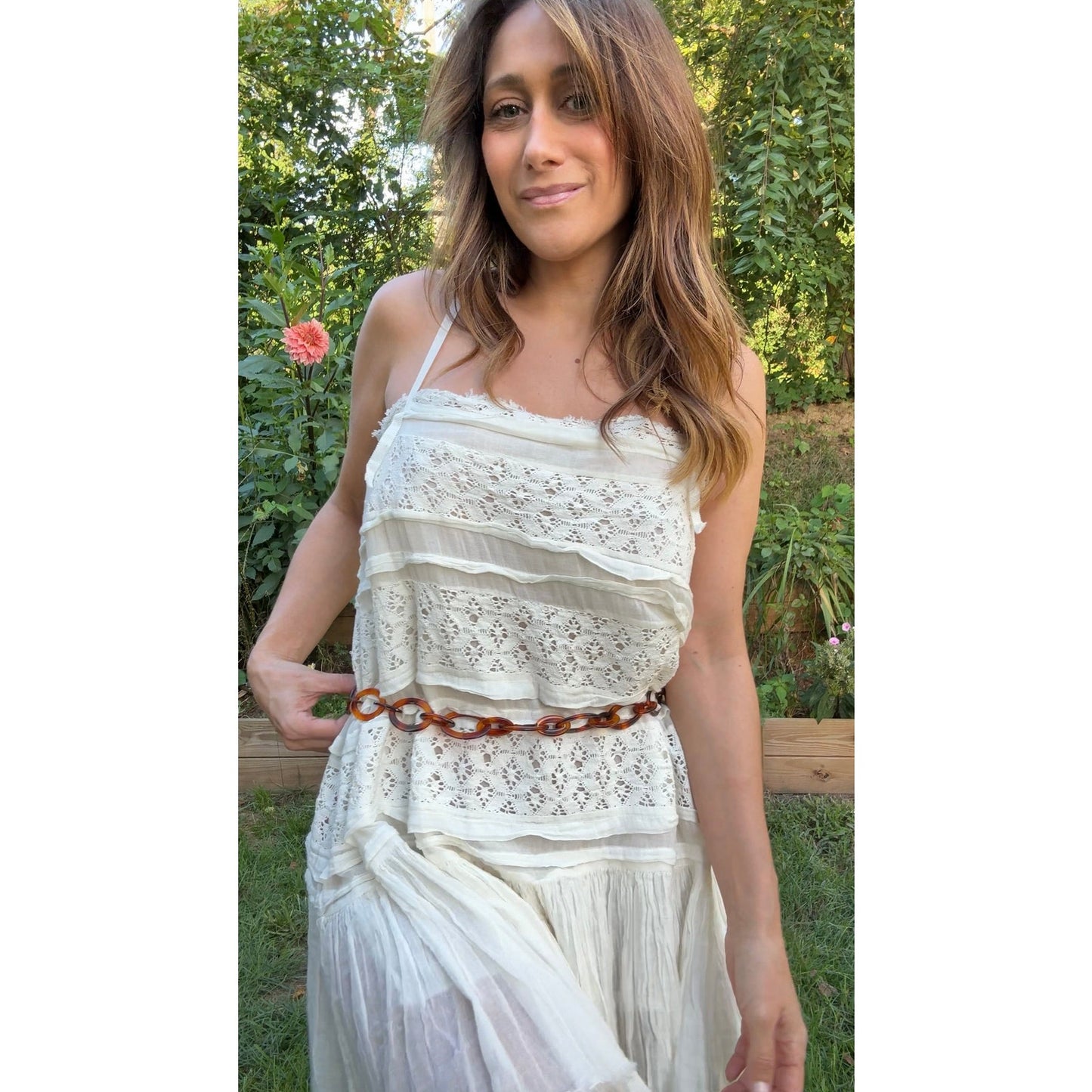 Vintage Tortoise Chain Belt